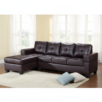 Canapé sectionnel convertible et extensible en tissu lin moderne, ensemble complet par Frank Furniture pour une assise polyvalente dans le salon