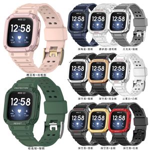 Étui de protection antichoc avec sangle pour <span class=keywords><strong>Fitbit</strong></span> <span class=keywords><strong>Versa</strong></span> <span class=keywords><strong>Lite</strong></span>/3/2/Sense, bracelet de montre avec coque de protection pour <span class=keywords><strong>Fitbit</strong></span> 2, coque pare-chocs - Product Image 2
