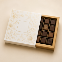 Boîte en carton pour biscuits avec compartiments séparés pour l'emballage de desserts, emballage de luxe personnalisé imprimé