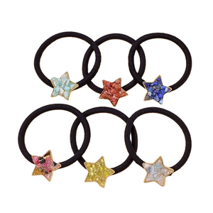 Chữa bệnh đá quý chip đá đen tóc Quan Hệ Đối với phụ nữ cô gái năm sao quyến rũ đàn hồi tóc quan hệ không có thiệt hại <span class=keywords><strong>ponytail</strong></span> chủ - Product Image 6