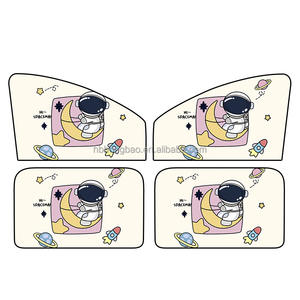 Cute Cartoon Rabbit Window Cover <span class=keywords><strong>Protector</strong></span> de parasol <span class=keywords><strong>lateral</strong></span> y cortina de ventana para coches - Product Image 3