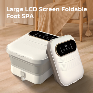 Masajeador de baño de pies plegable portátil de pantalla grande LCD para rueda de masaje de Tai <span class=keywords><strong>Chi</strong></span> extraíble - Product Image 5