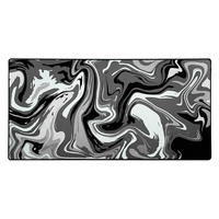 Tapis de souris de jeu liquide, taille personnalisée, design de dessin animé avec repose-poignet, tapis de souris en caoutchouc imprimé par transfert thermique, vente en gros
