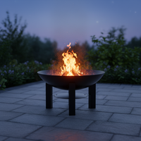 Brasero de jardin et de camping multifonctionnel pour chauffage extérieur, barbecue et cuisson – Idéal pour les activités de jardin et de camping