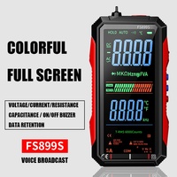 Multimeter Otomatis Layar Penuh Suara Presisi Tinggi Anti-panas Portabel FS899S/FS899C/FS899L