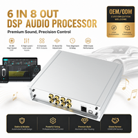 6 in 8 Car DSP Amplifier Out DSP Audio Processor untuk Modifikasi Audio Mobil, Kustomisasi OEM