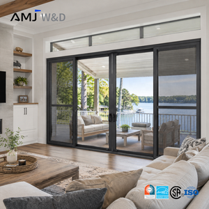 Puerta Corredera de Aluminio Personalizada para Patio Exterior, Diseño Moderno, Puerta Corredera de Vidrio con <span class=keywords><strong>Mosquitera</strong></span> - Product Image 1