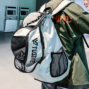 Sac à dos unisexe tendance pour le <span class=keywords><strong>basketball</strong></span>, grande capacité, compartiment pour ordinateur portable, imperméable, en tissu Oxford, à bandoulière arquée - Product Image 6