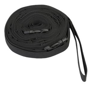 Sangles de rangement pour tentes et équipements de plein air, 19 anneaux, crochets en acier inoxydable, noirs, rectangulaires, multifonctions, pour usage extérieur - Product Image 3