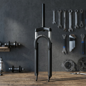 Horquilla Delantera para Bicicleta BMX de Montaña con Resorte de Aire en el Lado Izquierdo, 26 Pulgadas, Compatible con Frenos de Disco, Corona de Aleación Forjada, Eje QR - Product Image 3