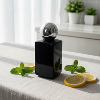 Flacon de parfum en verre personnalisé de 100 ml, directement de l'usine, diamètre de vis de 15 mm, logo sérigraphié de haute qualité avec diffuseur à bâtonnets