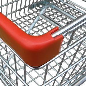 Chariots de chariot en métal de supermarché de poussée de main en gros d'usine 4 roues - Product Image 4