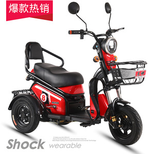 Little Pudding Electric Tricycle 140-60cm 2 Seater Open Body For Adults And Kids Daily Commute - Product Image 1