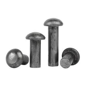Rivets en fer M8 M10 M12 M14 M16 M18 M20 à tête demi-ronde, rivets pleins à <span class=keywords><strong>frapper</strong></span>, en acier au carbone, longueur de tige 10mm-110mm - Product Image 2