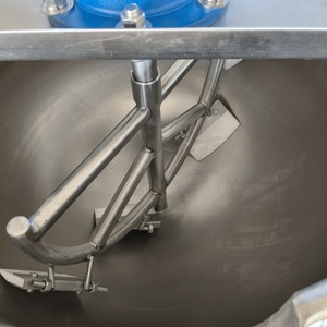 50 đến 1000 lít Điện trọng ấm gas sưởi ấm đôi hơi nước công nghiệp nấu ăn nồi cho thịt và gạo Điều kiện Mới - Product Image 5