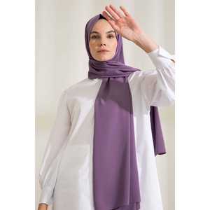 ผ้าคลุมไหล่ไหมเมดินา สีลาเวนเดอร์ ผ้าพันคอยาวสำหรับผู้หญิง เครื่องประดับศีรษะสุดหรู แฟชั่นอุปกรณ์เสริม - Product Image 1