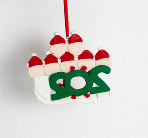 2020 quarantaine Noël Anniversaire Fête Décoration Cadeau Produit Personnalisé Ornement Suspendu, Pandémie-Distanciation Sociale - Product Image 6