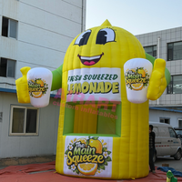 Stand de limonade gonflable à vendre, Tente de vente de jus de citron gonflable avec impression de logo gratuite, Stand gonflable le plus vendu de l'été