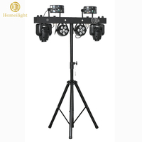 Éclairage de scène professionnel portable pour DJ, équipement de discothèque, bar, éclairage LED RGBW 4 en 1 avec support