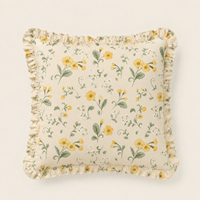 Housse de coussin décorative carrée en coton imprimée numériquement, durable, 17,7 pouces, pour canapé de salon, directement de l'usine