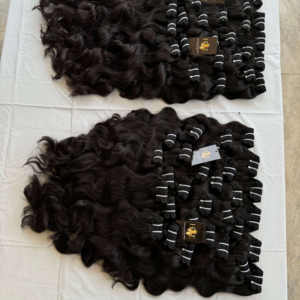 Vendeurs de cheveux vierges en gros, faisceaux de tissage de cheveux de temple indien cru alignés sur les cuticules, paquet de cheveux cambodgiens naturels - Product Image 2