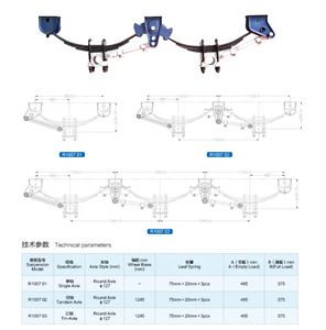 Sistema de Suspensión de Eje Tándem <span class=keywords><strong>Reyco</strong></span> 2022 - Product Image 1