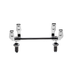 Bisagras fijas para asiento de inodoro, cromadas, 20,5 cm de longitud, para una instalación segura - Product Image 1