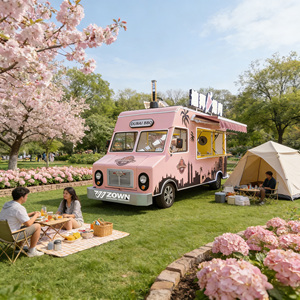 <b>Small</b> Portable Stainless Steel Food Cart Mini Vending Cart for Dessert Ice Cream Street Stall Wholesale - Product Image 1