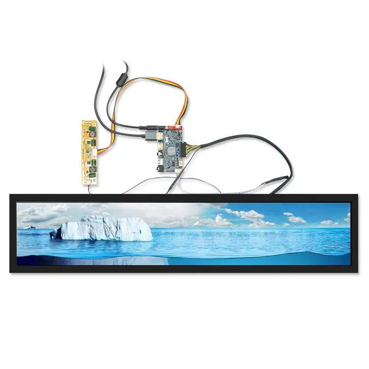 Monitor de Panel de pantalla LCD para autobús exterior, pantalla de visualización de alta precisión, Horizontal, Vertical, HD, tamaño personalizado