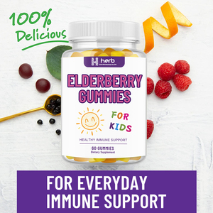 Oem Organic Elderberry Gummy Candy Vitamins with Natural Fruit Flavors for Kid Health Support - Product Image 2