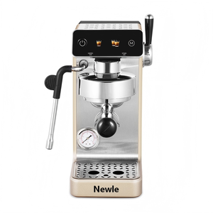 เครื่องชงกาแฟเอสเพรสโซแบบกึ่งอัตโนมัติ Newle แรงดัน 19 บา<span class=keywords><strong>ร์</strong></span> ควบคุมแบบดิจิตอล พร้อมหัวตีฟองนมสำหรับทำคาปูชิโ<span class=keywords><strong>น</strong></span>/ลาเต้ - Product Image 6