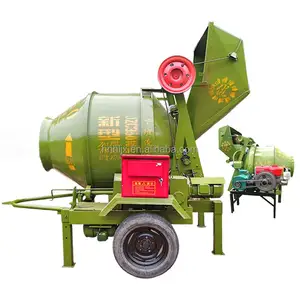 JZC Series Electric Diesel Automatic Concrete Mixer 300 400 450 500 750 1000 Cement Mixers Mobile Mortar Mixer Machines