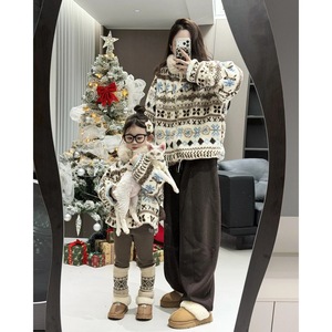 Fair Isle Winter Unisex Detachable Fur Collar Thick Coat Windproof Lambswool Lined Boys Coats - Product Image 2