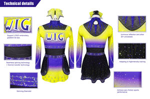 <span class=keywords><strong>Costume</strong></span> de compétition de cheerleading personnalisable pour enfants Ensembles pour hommes et femmes pour filles - Product Image 4