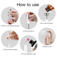 8ml & 10ml Mini verre parfum atomiseur pompe pulvérisateur aluminium vide poche vaporisateur bouteille pour voyage 100pcs quantité minimale de commande