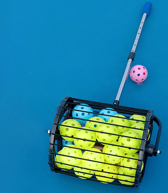 Rolling Ball Picker for Pickleball TennisTable Tennis Multi-Ball Pickup Roller Portable Automatic Ball Collector for Training