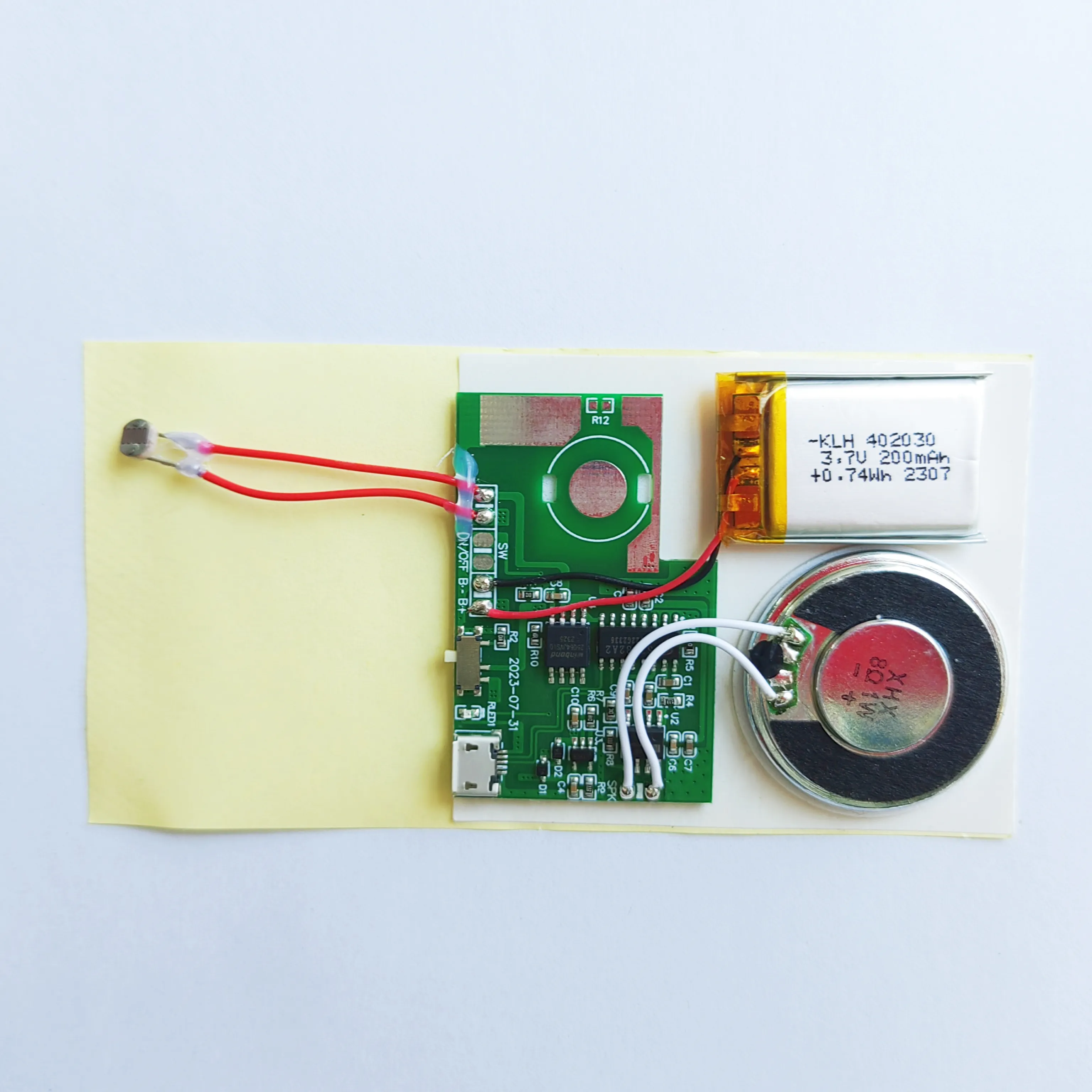 Звуковая микросхема для записи MP3, складная бумажная брошюра, USB загружаемая музыкальная микросхема для подарочной коробки, игрушек и поздравительных открыток