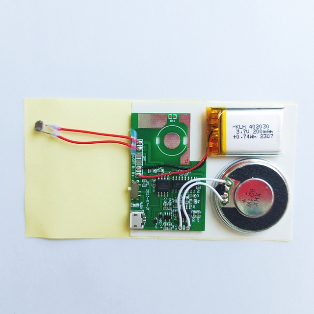 MP3 Recording Sound chip for folding paper brochure USB Downloadable Music Chip For DIY music gift Box, toy and greeting card