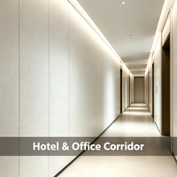 Panneau mural moderne en cristal de carbone Mingman, texture tissée blanche, classe A2, ignifuge, imperméable, pour hôtels et appartements en Indonésie