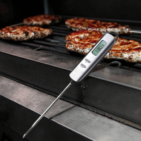 Vente chaude thermomètre numérique étanche lecture instantanée outils de cuisine pour la cuisson de la viande température des aliments en métal