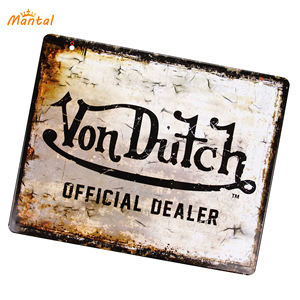 Tanda logam persegi panjang sesuai pesanan logo cetak tanda timah grosir dekorasi rumah dinding tanda aluminium - Product Image 6