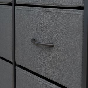 Modern Living Room Fabric <b>Cabinets</b> - Freestanding Durable Stainless Steel MDF Panel Pine, Various Colors for Bedroom Dresser - Product Image 5