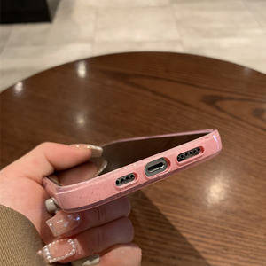 เคสโทรศัพท์มือถือแบบ TPU สีชมพูกลิตเตอร์แฟชั่นปี 2025 สำหรับ <span class=keywords><strong>iPhone</strong></span> 16 Pro Max 16e 15 13 12 11 14 Plus XS XR 7 8 <span class=keywords><strong>SE</strong></span> <span class=keywords><strong>2022</strong></span> 2020 สำหรับผู้หญิงและเด็กผู้หญิง - Product Image 6