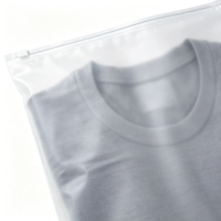 Emballage de vêtements CPE personnalisé, écologique, sac d'emballage givré pour t-shirt, vente en gros