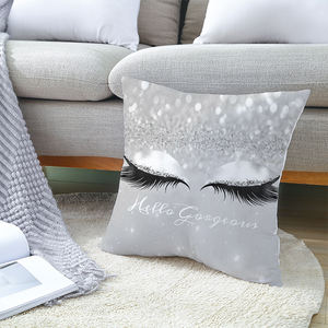 Magnifique housse de coussin décorative à paillettes pour cils de maquillage, style Wink Fashion - Product Image 6