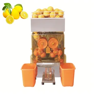 Con compresor importado Máquina de jugo de naranja exprimido fresco Exprimidor de frutas manual comercial