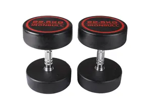 High Quality Unisex Dumbbell Weights Solid Steel Rubber Dumbbell Designed For Customer