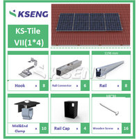 Système de montage de tuiles solaires en gros en stock UE, profilé en aluminium, rail, crochet de toit, structure de montage PV