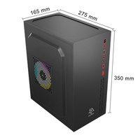 SNOWMAN Gaming PC Case Mid Tower Computer Case Se vend bien sur le marché M-ATX Personnalisé Noir Couleur Competitive Computer Case