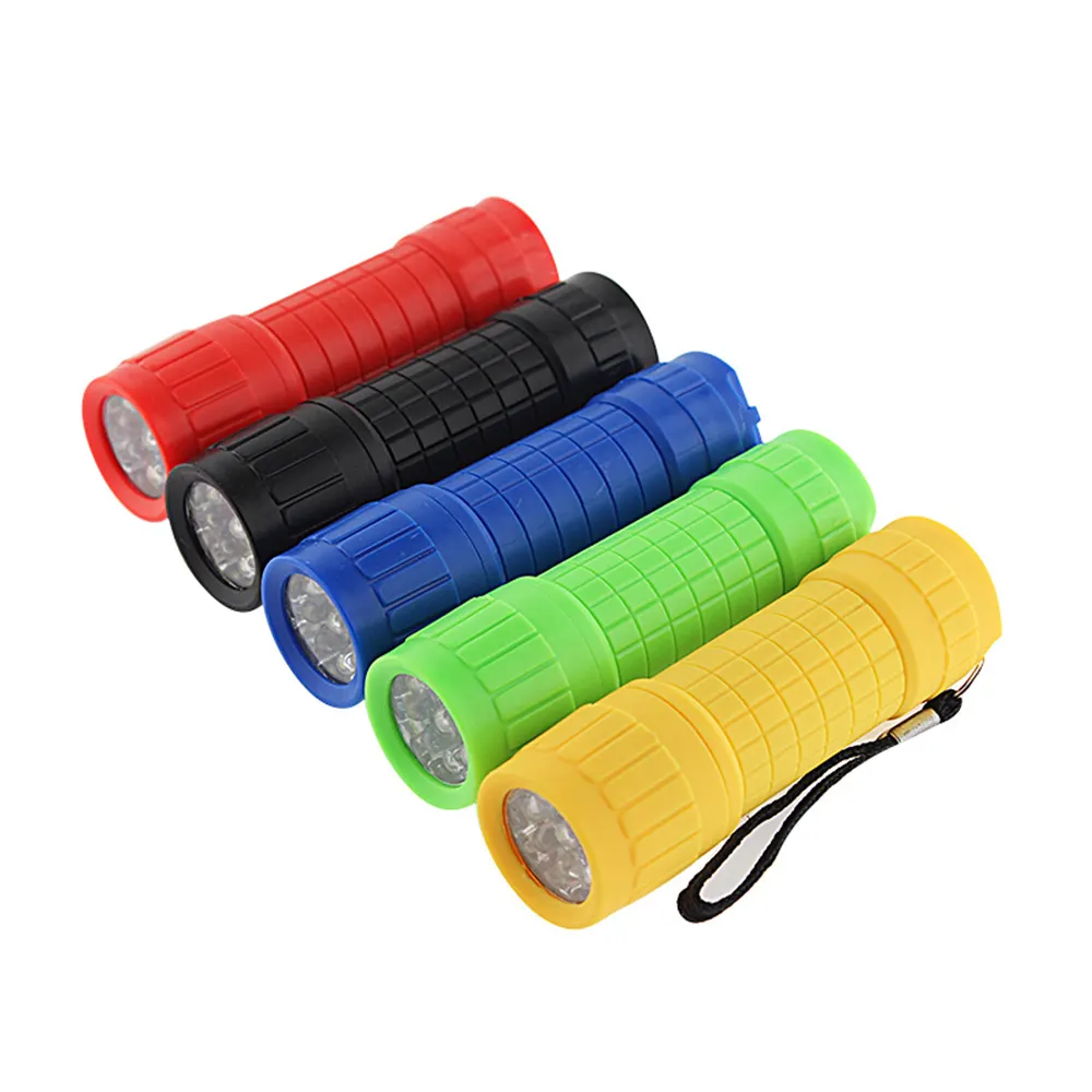 9 LED Mini Taschenlampe AAA Batterien Kleine Mini Handheld Taschenlampe mit Lanyard Perfekt für Klassen unterricht, Camping